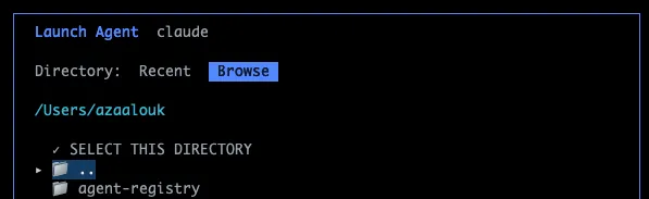 Step 3: Or browse the filesystem