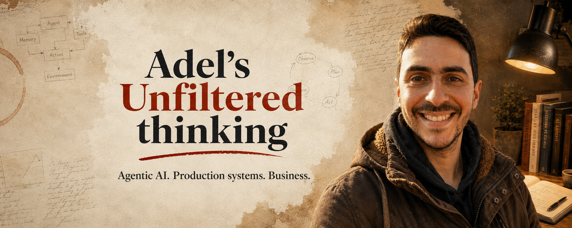 Adel's Unfiltered Thinking — Agentic AI. Production systems. Business.
