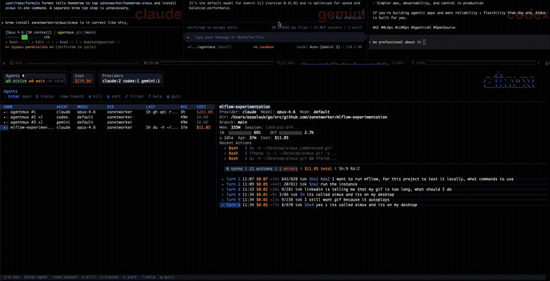 aimux: A Control Plane for AI Agent Swarms
